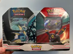 Pokemon TCG V Heroes Bundle Tins: 2-Pack of Vaporeon & Umbreon (SEALED)! #2.92 - Image 1