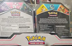 Pokemon TCG V Heroes Bundle Tins: 2-Pack of Vaporeon & Umbreon (SEALED) NEW! - Image 3
