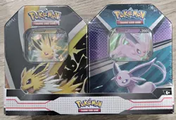 Pokemon TCG V Heroes Bundle Tins: 2-Pack of Jolteon & Espeon Factory Sealed NEW - Image 1