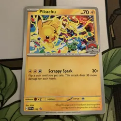 Pikachu - World Championship 2025 Promo SV Scarlet & Violet Promo Cards 225 NM - Image 1