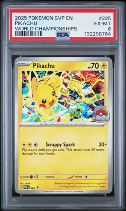 Pikachu - 225 (World Championship 2025) 225 Sv: Scarlet & Violet Promo Cards - Image 1
