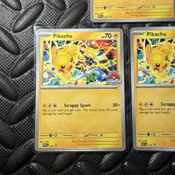 3x Pikachu - 225 (World Championship 2025) - SV: Scarlet & Violet Promo Cards - Image 5