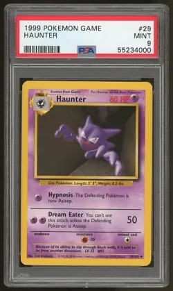 1999 Pokemon Base Set Unlimited PSA 9 Pack Fresh - Complete Your Set - You Pick - Image 4