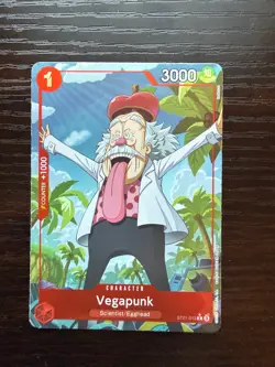 Vegapunk ST21-013 Alt Art Promo Foil ST21 One Piece Tcg Bandai English - Image 1