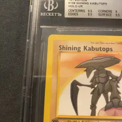 2002 Pokemon Neo Destiny - BGS 9 1st edition Shining Kabutops 108/105 holo - Image 2