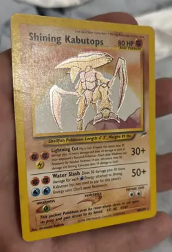 Shining Kabutops 108/105 Neo Destiny Unlimited Holo Pokemon Card MP - Image 3