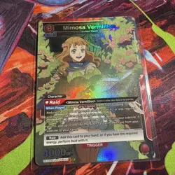 Mimosa Vermillion, Union Arena • Black Clover, SR Holo Foil Anime Trading Card - Image 1