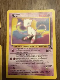 Mew X6 + Catch Mew! 1999 Promo Pokemon League Card Wizards of the Coast LP - Image 2