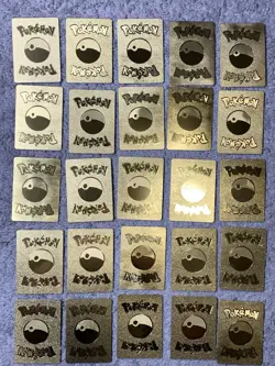 Set of 105 Charizard,Charmander,Pikachu,Mewtwo,More Gold Foil Fan Art Card MP-LP - Image 5
