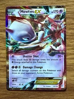 Pokemon Card Mewtwo EX 62/162 Breakthrough XY - US Seller LP - Image 1