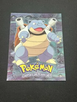 Blastoise #09 E9 of 12 Black Logo Topps Holo Foil Trading Cards Pokemon Card - Image 1