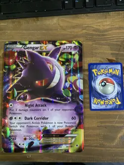 Pokemon Gengar EX Holo Ultra Rare XY Phantom Forces 34/119 Jumbo Card - Image 3