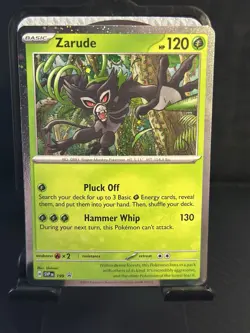 Pokemon TCG Zarude #199 Black Star Promo Card, Cosmos Holo, Destined Rivals - Image 1