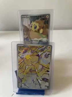 Scarlet and Violet era Joltik illustration rare pokemon cards. - Image 1