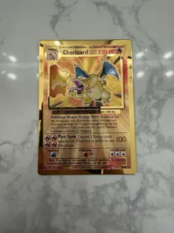 Pokemon Celebrations Charizard Ultra Premium Collection Gold Metal Card 4/102 - Image 1