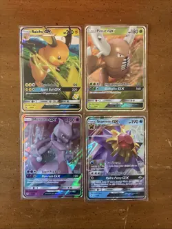 Lot Of 4 Pokemon GX Cards NM Hidden Fates - Image 1