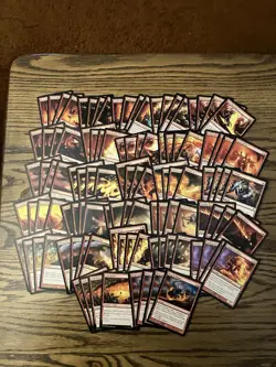 Mtg Burn Lot x100 - Magic the Gathering Burn Cards - Image 1