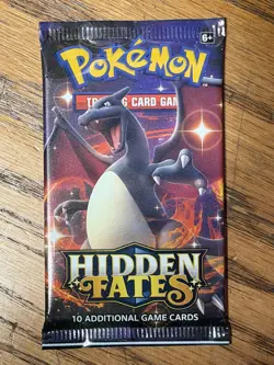 Pokemon TCG Hidden Fates Booster Pack 10 Cards Sealed Charizard Art - Image 1