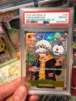 Trafalgar Law UC OP12-106 Promo ONE PIECE Card OPTCG School Japanese PSA 10 - Image 1