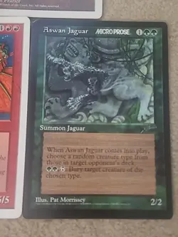 JESTER'S CAP Shivan Dragon & Aswan Jaguar PROMO 6" x 9" Oversize MTG VTG 1997 - Image 3