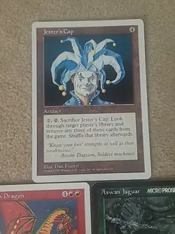 JESTER'S CAP Shivan Dragon & Aswan Jaguar PROMO 6" x 9" Oversize MTG VTG 1997 - Image 4
