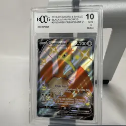 Pokemon TCG Cramorant V SWSH086 Black Star Promo Shining Fates BCCG 10 MINT - Image 1