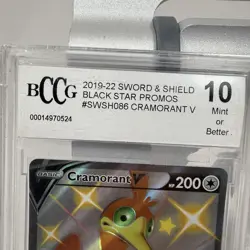 Pokemon TCG Cramorant V SWSH086 Black Star Promo Shining Fates BCCG 10 MINT - Image 2