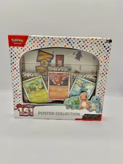 Pokemon TCG Scarlet & Violet 151 Poster Collection Box 3 Packs New Sealed G2 820650853166 - Image 1