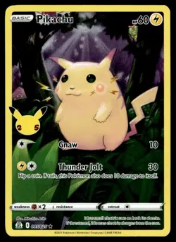 2021 Pokemon Celebrations Pikachu FA Holo #005 C23 - Image 1