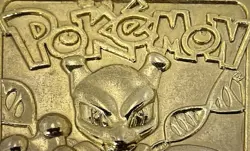 Pokemon 23k Mewtwo Gold-Plated Card 1999 Authentic Vintage Burger King Promo - Image 4