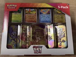 Pokemon Scarlet & Violet 151 Mini Tin 5-pack Magneton 4 Promo Costco Bundle NEW - Image 1