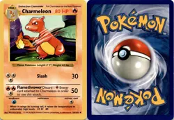 1999 Pokemon, Base Set Shadowless, #24/102 Charmeleon, Uncommon (b) - Image 1