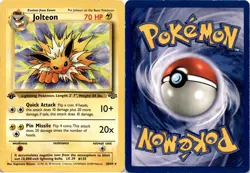 1999 Pokemon, Jungle, #20/64 Jolteon, 1st Edition, Rare - Image 1