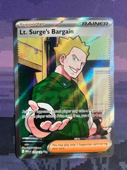 Lt. Surge's Bargain 170/132 Pokemon Mega Evolution Ultra Rare Near Mint - Image 1