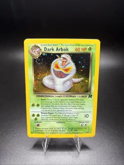 Pokemon TCG Dark Arbok Team Rocket 2 Holo Unlimited Holo Rare NM - Image 1