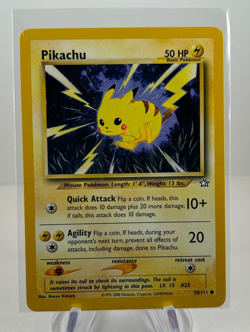 Pikachu - 70/111 - Common - Unlimited Edition NM, English Pokemon Neo Genesis - Image 1