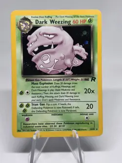 Pokemon TCG Dark Weezing 14/82 Team Rocket Holo Rare - Unlimited - WOTC Vintage - Image 1