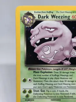 Pokemon TCG Dark Weezing 14/82 Team Rocket Holo Rare - Unlimited - WOTC Vintage - Image 2