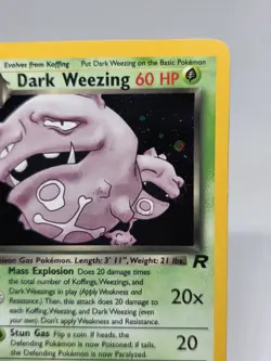Pokemon TCG Dark Weezing 14/82 Team Rocket Holo Rare - Unlimited - WOTC Vintage - Image 3