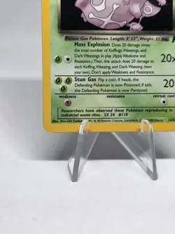 Pokemon TCG Dark Weezing 14/82 Team Rocket Holo Rare - Unlimited - WOTC Vintage - Image 4