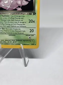 Pokemon TCG Dark Weezing 14/82 Team Rocket Holo Rare - Unlimited - WOTC Vintage - Image 5