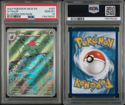 Pokemon 2023 Ivysaur 167/165 Scarlet & Violet 151 Illustration Rare Holo PSA 10 - Image 3