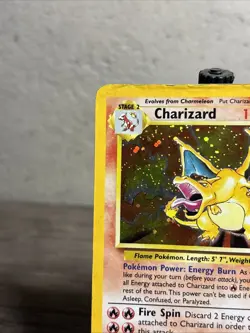 Charizard 4/130 Base Set 2 Holo Rare-WOTC-Vintage-Pokemon TCG-Fast Ship-Played! - Image 2