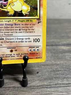 Charizard 4/130 Base Set 2 Holo Rare-WOTC-Vintage-Pokemon TCG-Fast Ship-Played! - Image 5