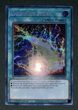 Yugioh Lightning Storm MP22-EN253 Prismatic Secret Rare 1st Ed NM w/Tracking - Image 2