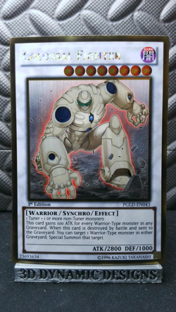 | Yugioh Colossal Fighter PGLD-EN043 1st Edition Premium Gold NM 🔥 | - Image 1