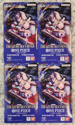 ONE PIECE THE AZURE SEA'S SEVEN 4 BOOSTER PACKS NEW SEALED - Image 1