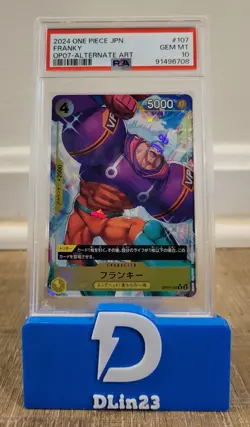 2024 ONE PIECE JAPANESE 500 YEARS IN THE FUTURE FRANKY ALT ART OP07-107 PSA 10 - Image 1