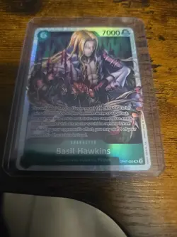 One Piece CCG Basil Hawkins OP07-029 SR 500 Years in the Future English - Image 1