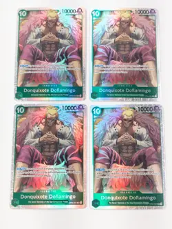 4x Donquixote Doflamingo OP04-031 Foil PRB-01 Premium Booster English ONE PIECE - Image 1